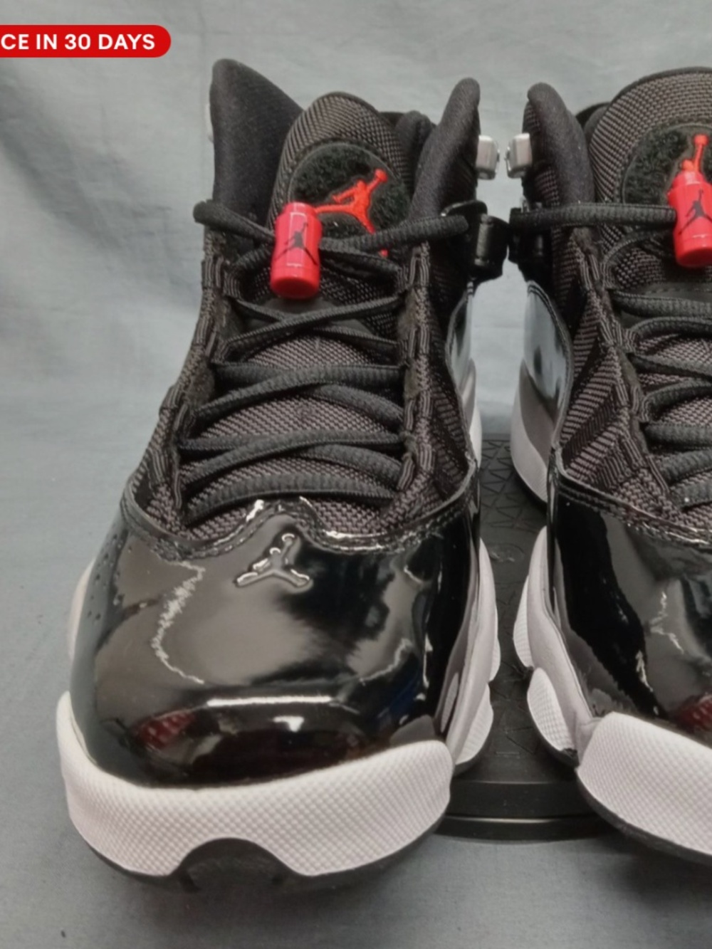 Jordan 6 Rings Black White Gym Red (GS) - UK 5 NWT